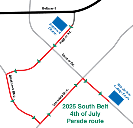 Parade route 2025